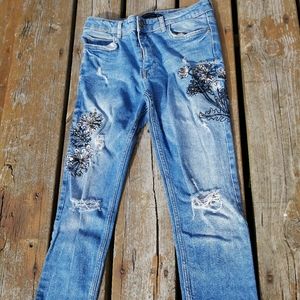 Zara distressed jeans